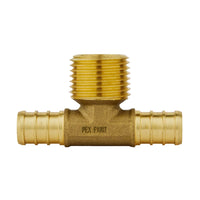 30 Pcs PEX-B Crimp Male Tee 3/4" PEX x 3/4" PEX x 1/2" Male Tee (Lead Free)