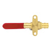 10 Pcs 1/2" PEX Crimp Drop Ear Ball Valve, Red (Lead Free)
