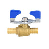 1/2" PEX Crimp Butterfly Ball Valve, Blue (Lead Free) Plumbingsell