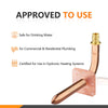 PEX A Expansion 1/2" 8" Copper Stub with Wall Flange Plumbingsell