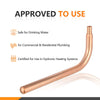 PEX Crimp 1/2" 8" Copper Stub Plumbingsell