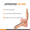 PEX Crimp 1/2" 6" Copper Stub with Wall Flange Plumbingsell