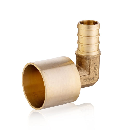 PEX-B Crimp 1/2" PEX x 3/4" Female Copper Sweat Elbow (Lead Free) Plumbingsell