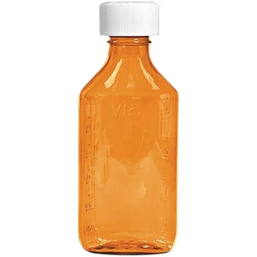 Plastic Amber Bottle 12 Oz X 100 EA