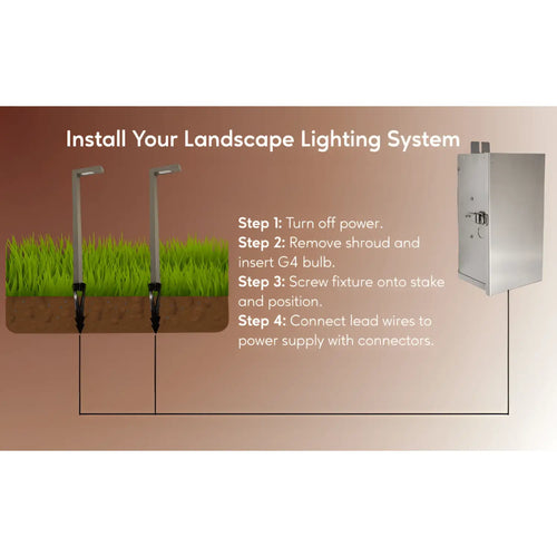 12V Brass Waterproof Walkway Lights - LED & Halogen | G4 Bulb Not Included