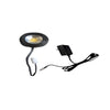 12V LED Puck Light with 3000K Warm White, Plug Driver, Quick Connector, and 8" Cord