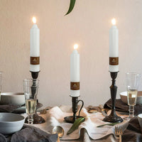 4 PCS | 7inch Handmade White Pillar Candle Unscented Taper Candles for Holiday Wedding Party Dinner Household D¨¦cor Candlesticks EasyOptionXY LLC