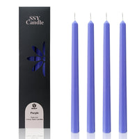 FCMSHAMD 11.8 inch Purple Candles - Unscented Dripless (4 Pack) EasyOptionXY LLC
