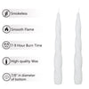 7.5 Inches Spiral Taper Candles White Twisted Candle Unscented Handmade Candles, Handmade Candlesticks for Wedding Dinner Decor, Set of 4 EasyOptionXY LLC