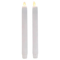 Ganz Remote Ready, Blow-Out Feature White 1 x 8.5 Resin LED Taper Candles, Set of 2 EasyOptionXY LLC
