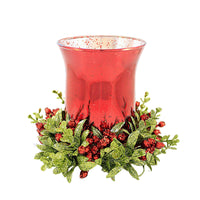 Ganz Kissing Krystals Candle Holder - One Candle Holder 6 Inch, Plastic - Use Battery Candles Holly KK19 EasyOptionXY LLC