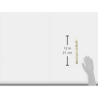 Alexander Taron 12" White and Red Christmas Advent Candle 34777296 EasyOptionXY LLC