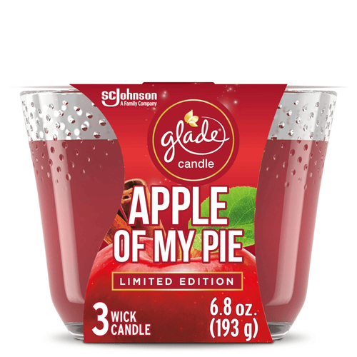 Glade Candle, 3 Wick Scented Candle, Apple Of My Pie, 6.8 oz EasyOptionXY LLC