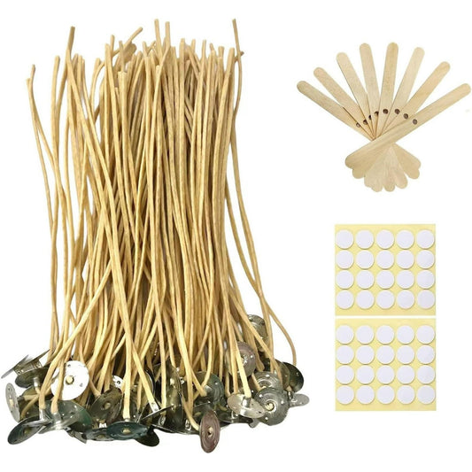 100 pcs H emp Candle Wicks 8 inch 2.5mm Beeswax Candle Wicks Thick Candle Wicks H emp Wicks Edible Candle Wick Butter Candle Making Wicks EasyOptionXY LLC