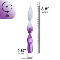 FCMSHAMD 8.8 inch Purple Candles Sticks -Dripless Taper(2 Pack) EasyOptionXY LLC