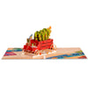 Christmas Tree Wagon Pop Up Christmas Card