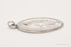 Antique Mary Pray For Us Sterling Silver Pendant