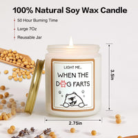 Gifts for Women - Funny Dog Pet-Friendly Lavender Scented Soy Wax Candle - Relaxing Aromatherapy Candle - Best Gift for Dog Lovers, Mom, Best Friends, Girlfriend, Sisters, Female Coworker EasyOptionXY LLC