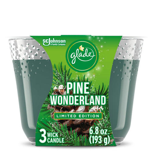 Glade Candle, 3 Wick Scented Candle, Pine Wonderland, 6.8 oz EasyOptionXY LLC