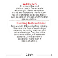 1000PCs White Circular Candle Warning Stickers Candle Jar Container Labels Candle Sticker Label Candle Safety Sticker Candle Label for DIY Candle Making - 1 -inch EasyOptionXY LLC