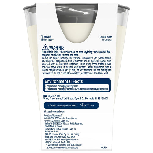 Glade Large Jar Candle Air Freshener, Sheer Vanilla Embrace, 9.2 oz EasyOptionXY LLC