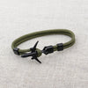 Modern Fashion Airplane Anchor Bracelets Men Charm Rope Chain Paracord Bracelet Women Male Air Force Style Wrap Metal Sport Hook Gift
