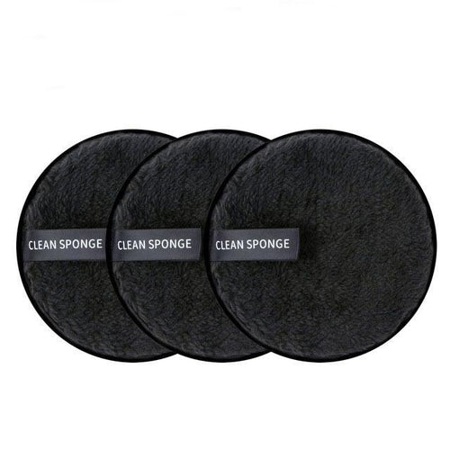 1/3PCS New Makeup Removal Sponge Flutter Wash Cotton Flapping Reusable Wet Sponge Face Puff Soft Natural Cleaner Premium Microfiber Cloth