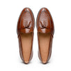 14-580-CGN FRANCO Teju Lizard Tassel Loafer, Cognac