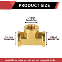 30 Pcs 1/4" Female NPT Tee