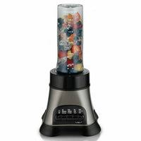 Hamilton Beach Wave Crusher Blender with 40oz Glass Jar and Blend-in Travel Jar Black EasyOptionXY LLC