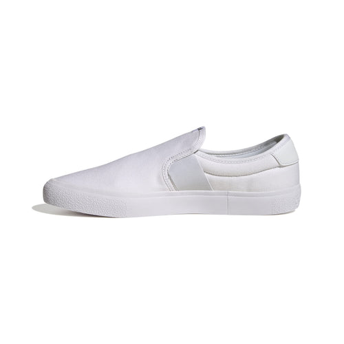 adidas Unisex Vulcraid3r Slip on Running Shoe White/White/Core Black 8 US Men