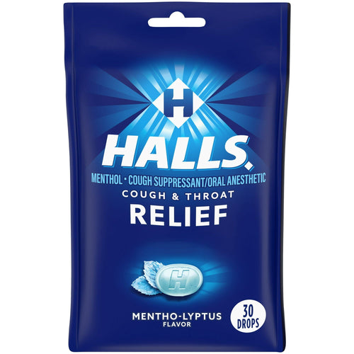 HALLS Relief Mentho-Lyptus Cough Drops, 30 Drops EasyOptionXY LLC