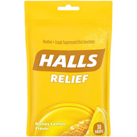 HALLS Relief Honey Lemon Cough Drops, 30 Drops EasyOptionXY LLC