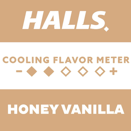 HALLS Throat Soothing Honey Vanilla Cough Drops, 30 Drops EasyOptionXY LLC