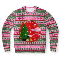 Awkward Flamingo Ugly Christmas Sweatshirt