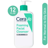 (2 pack) CeraVe Foaming Facial Cleanser, Daily Face Wash for Normal to Oily Skin, 12 fl oz EasyOptionXY LLC