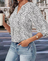 Wild West Leopard Print Top – Trendy Long Sleeved Cowgirl Top for Stylish Women