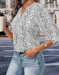 Wild West Leopard Print Top – Trendy Long Sleeved Cowgirl Top for Stylish Women