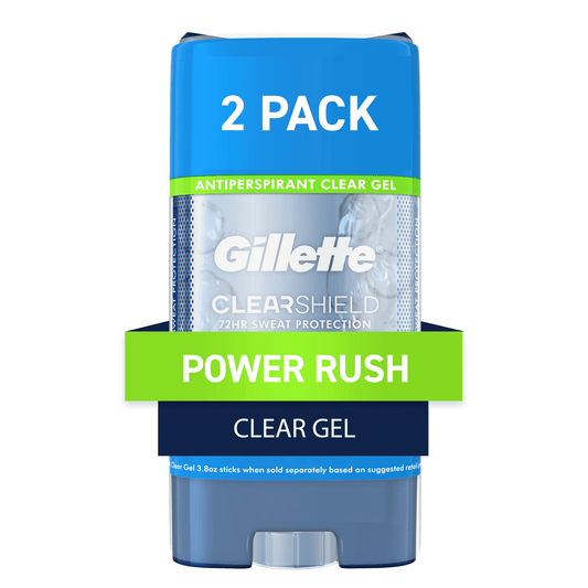 Gillette Antiperspirant and Deodorant for Men; Powder Rush; Twin Pack; 3.8 oz EasyOptionXY LLC