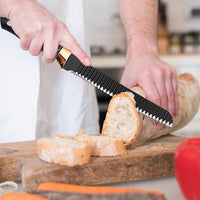 Knife Set for Kitchen, 6-Pieces Black Ultra Sharp Chef Knife Set with Ripple Blade, Marbling Handle Cooking Knife Set with Acrylic Stand for Home Restaurant Apartment EasyOptionXY LLC