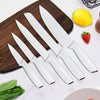 Kitchen Knife Set, 7-Pieces Stainless Steel Knives Set with Block, Chef Cooking Knife Set EasyOptionXY LLC