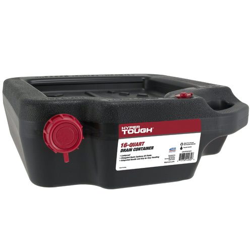 Hyper Tough 16 Quart Automotive Drain Pan Container, 420032HTMI, Black EasyOptionXY LLC
