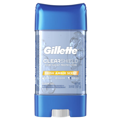 Gillette Clear Gel Antiperspirant and Dedorant for Men Fresh; Amber Scent; 3.8 oz EasyOptionXY LLC