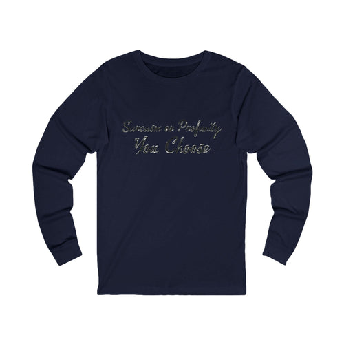 Serve Up Attitude Womens Jersey Long Sleeve Tee with Sarcasm or Profanity