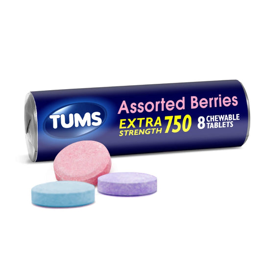 Tums® Ultra Strength 1000 mg Assorted Berry Chewable Tablet, 12 EA