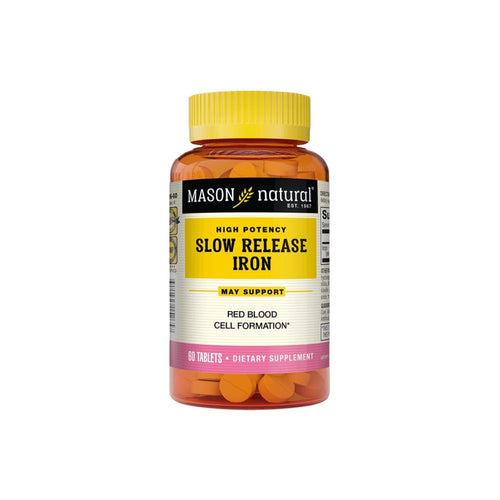 Mason Natural High Potency Slow Release Iron 50 Mg 60 Tablets