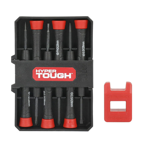 Hyper Tough 6 Piece Precision Screwdriver with Magnetizer, Model 43158 EasyOptionXY LLC