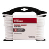 Hyper Tough Item ND850-HT, Nylon Blend Diamond Braid Rope, White, 1/4" x 50', 1 Each EasyOptionXY LLC