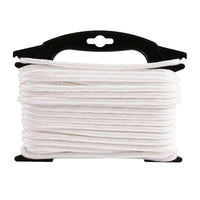 Hyper Tough Item ND850-HT, Nylon Blend Diamond Braid Rope, White, 1/4" x 50', 1 Each EasyOptionXY LLC