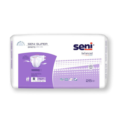 Seni Super Heavy Absorbency Incontinence Brief, Regular 1163851
